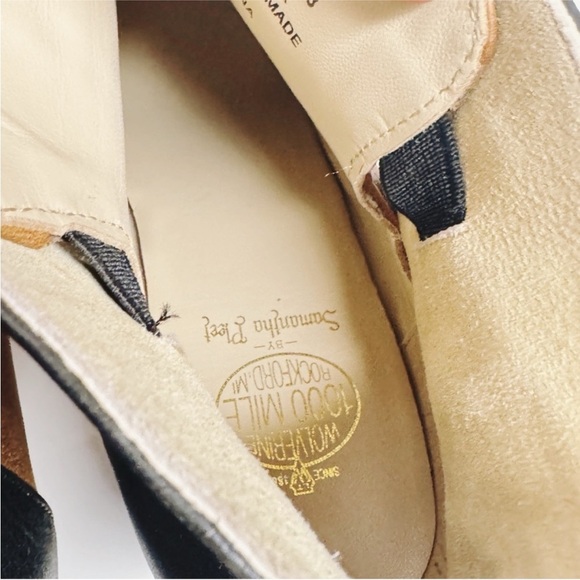 Wolverine 1000 Mile Tan and Black Leather Ankle Boots - 8.5 - Picture 10 of 11